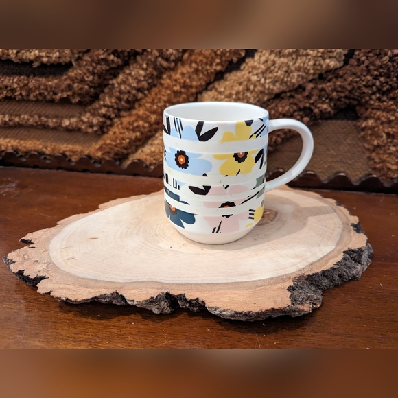 Starbucks Cherry Blossom Sakura Ceramic Floral Striped Coffee Mug 12Oz Spring - Picture 2 of 6